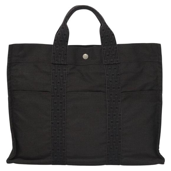 Hermès Herline Grey Canvas tote - Picture 1 of 10